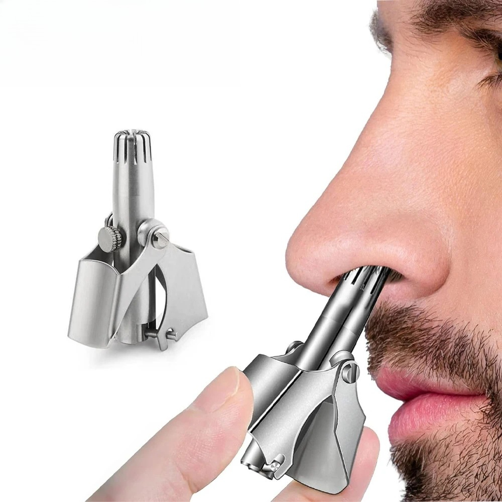 Men'S Grooming Tips - Stainless Steel Manual Nose Hair Trimmer