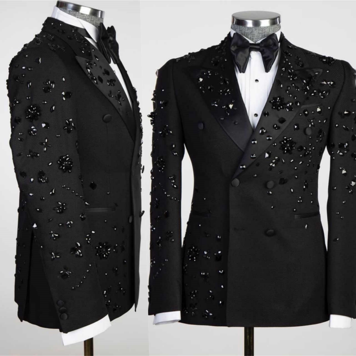 Mens Grooming Kit Luxury - Luxury Men's Black Double Breasted Suit