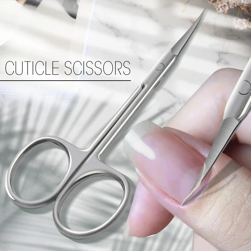 Men'S Grooming Tips - 1/5Pcs Cuticle Scissors Nipper Curved Stainless
