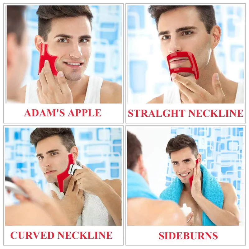2/4Pcs Men's Beard Combs Hair  - Men'S Grooming Salon 评论和价格