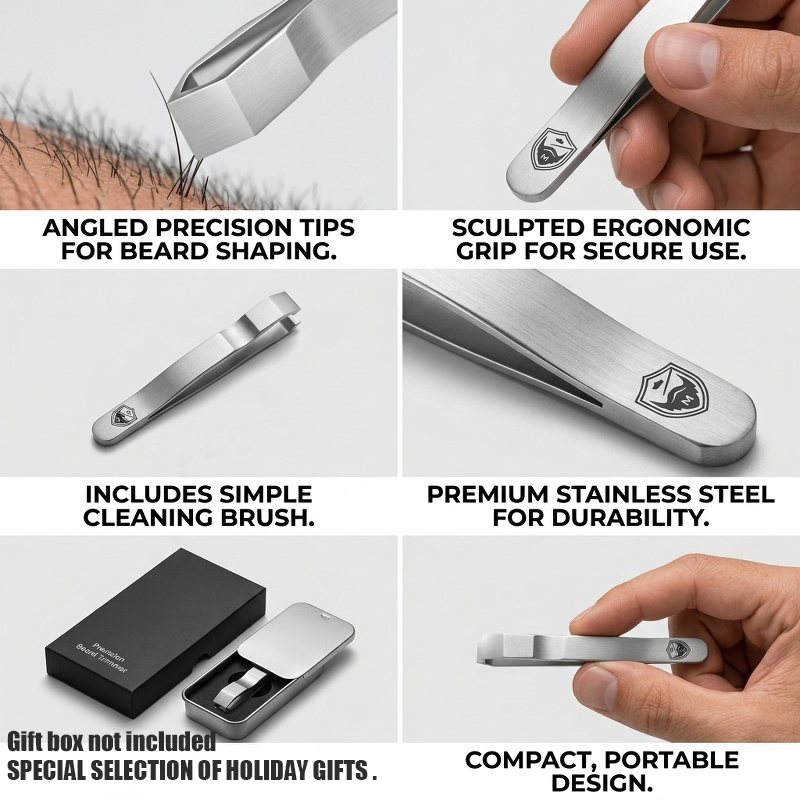 1pc Professional Stainless Ste - Men'S Grooming Tips 评论和价格