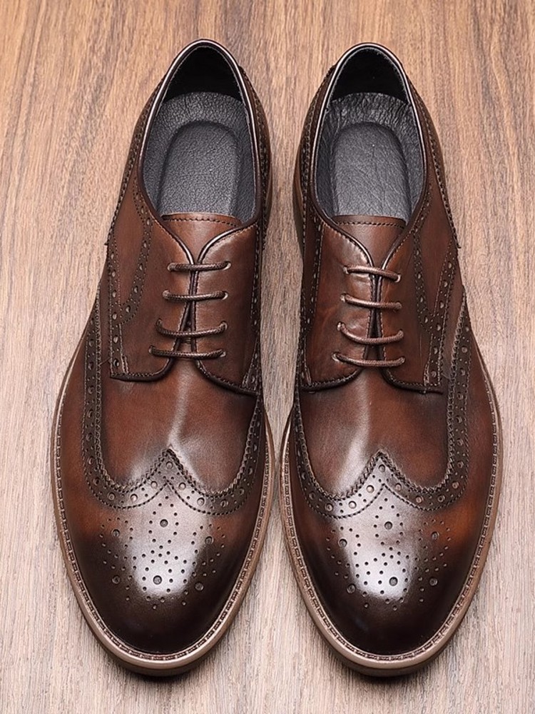 British Style Men Handmade Cow - Men'S Grooming Tips 评论和价格