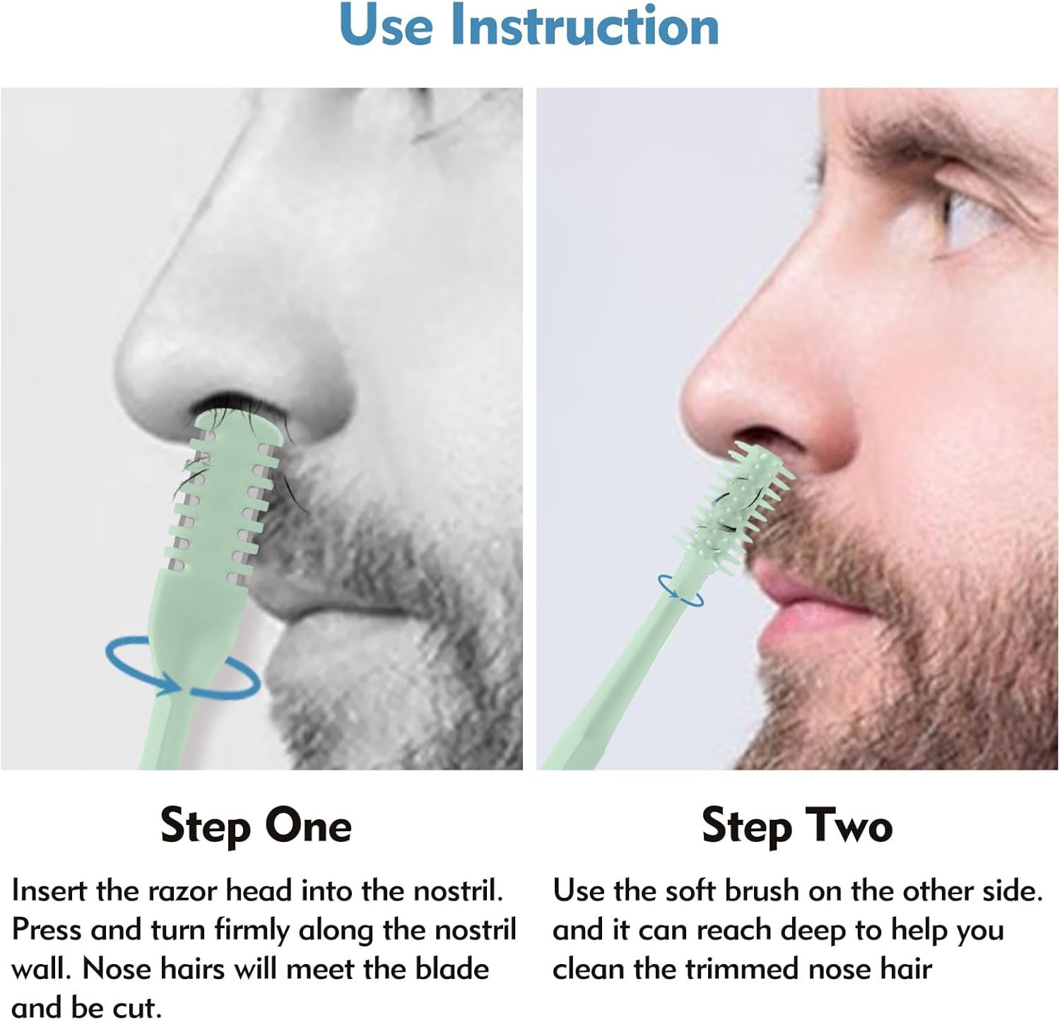 5/20/50Pcs 2-in-1 Nasal Cutter - Men'S Grooming Salon 评论和价格