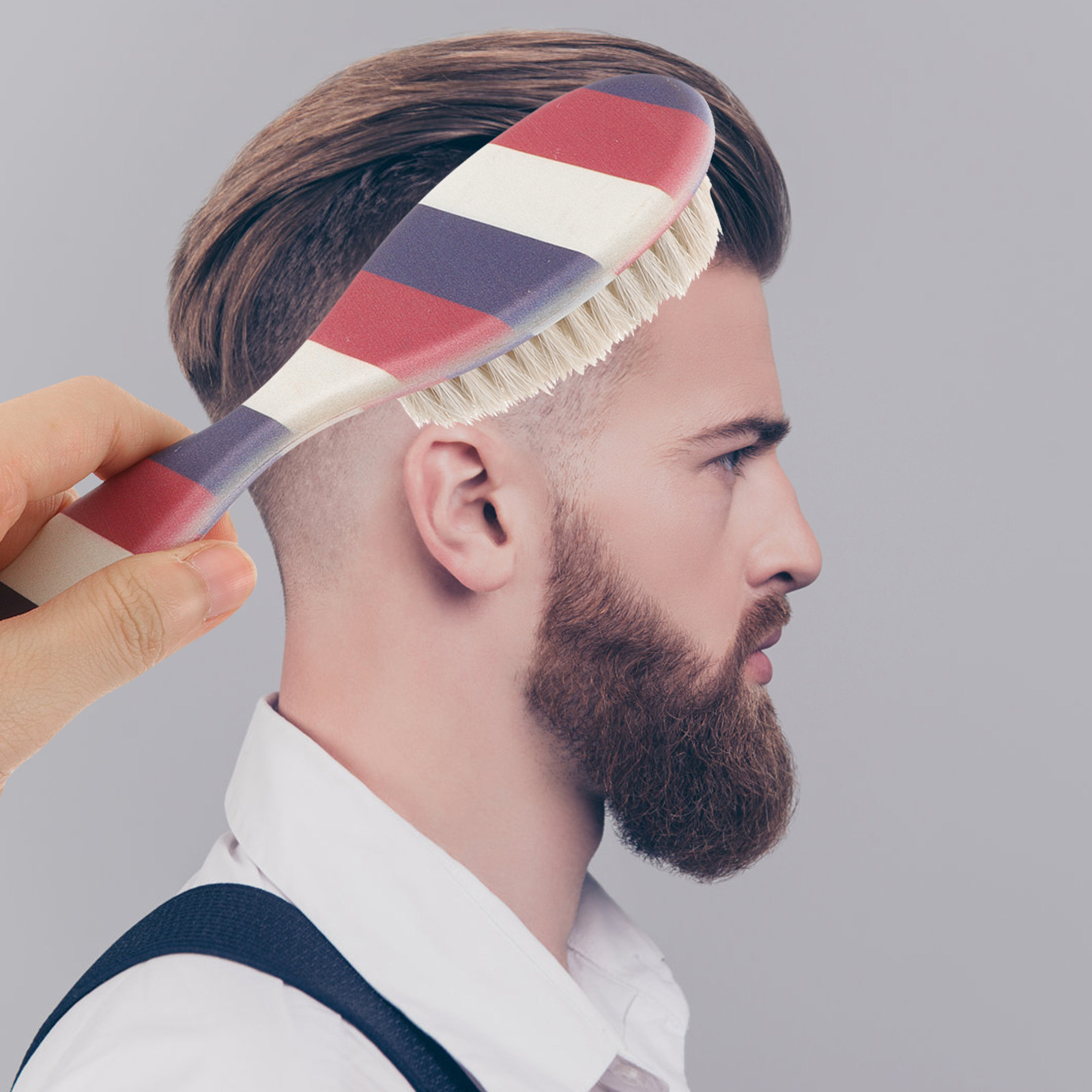 Professional Salon Beard Brush - Men'S Grooming Salon 评论和价格