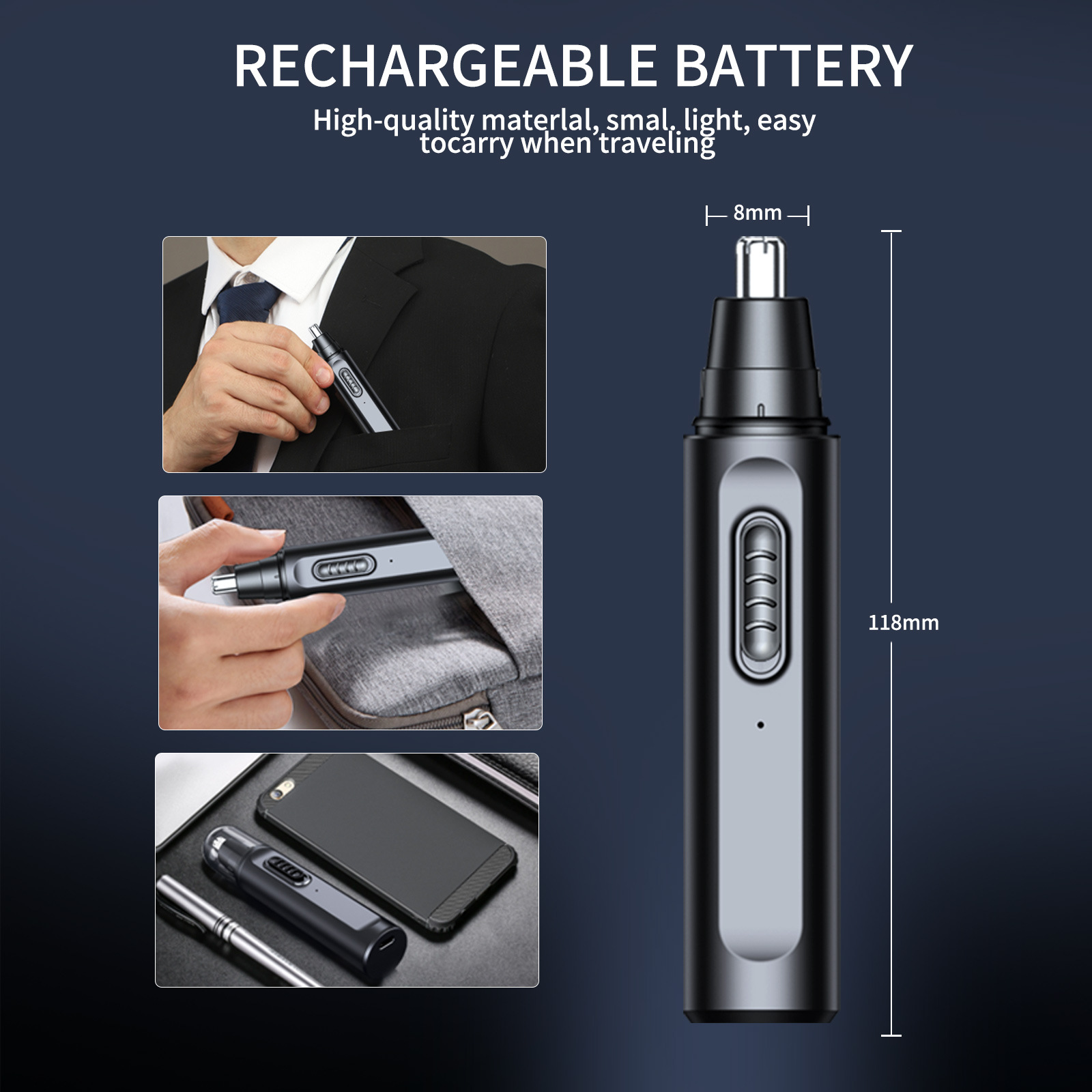 Nose Hair Trimmer for Men Elec - Men'S Grooming Salon 评论和价格