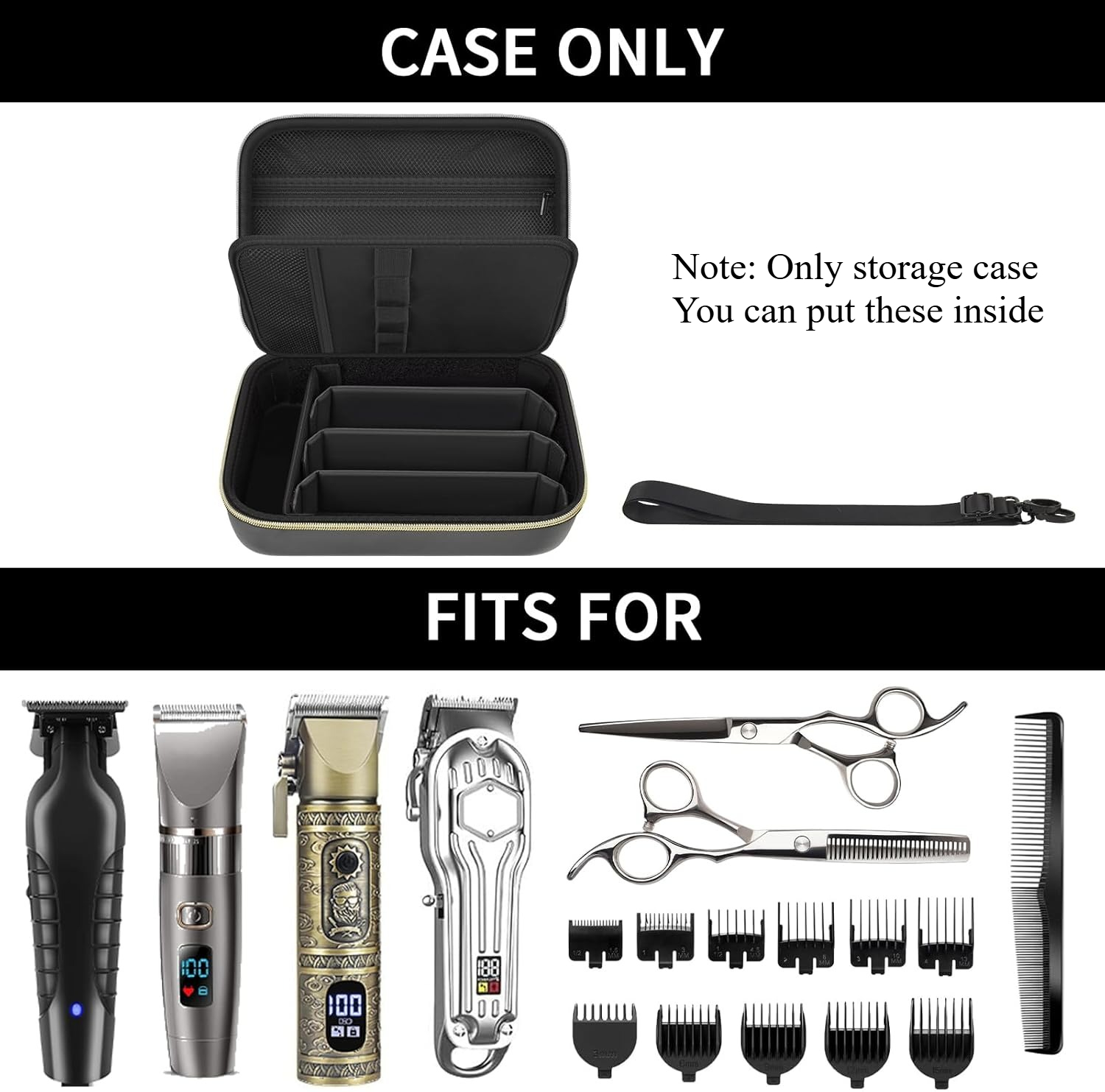 Barber Case for Hair Clippers  - Mens Grooming Box 评论和价格
