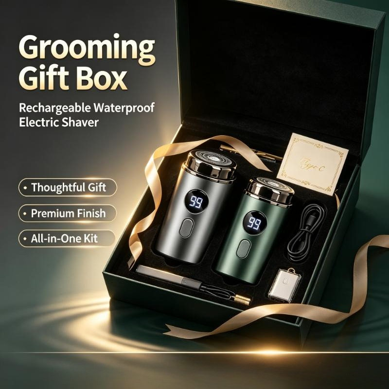 USB Rechargeable Waterproof El - Mens Grooming Box 评论和价格