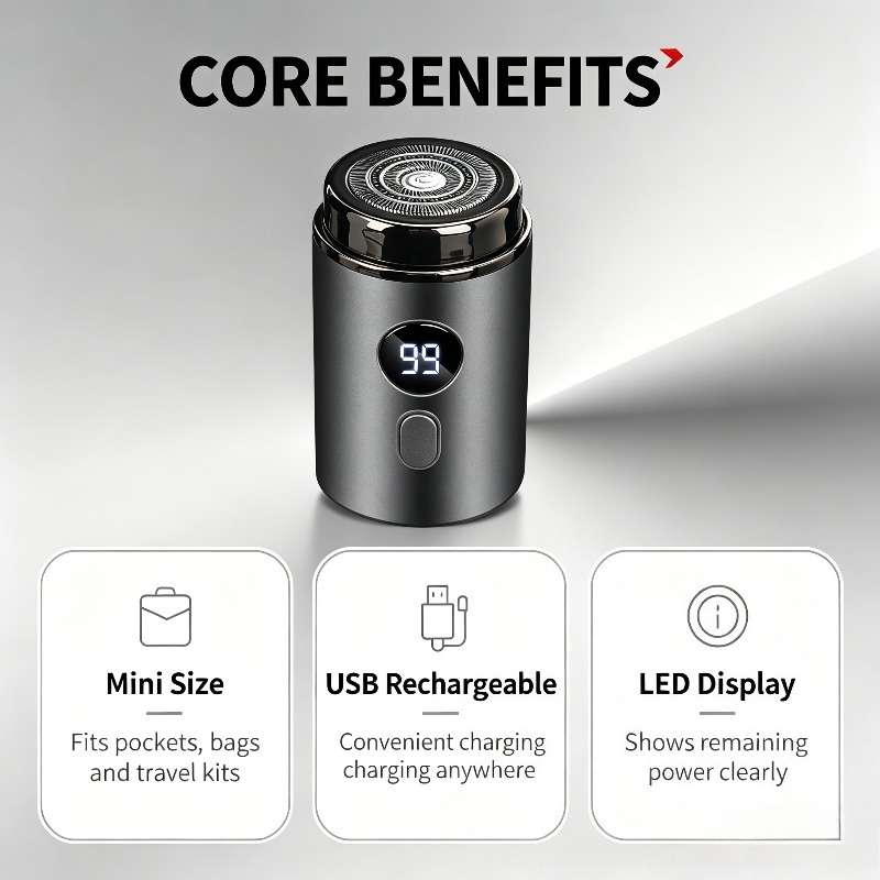 USB Rechargeable Waterproof El - Mens Grooming Box 评论和价格