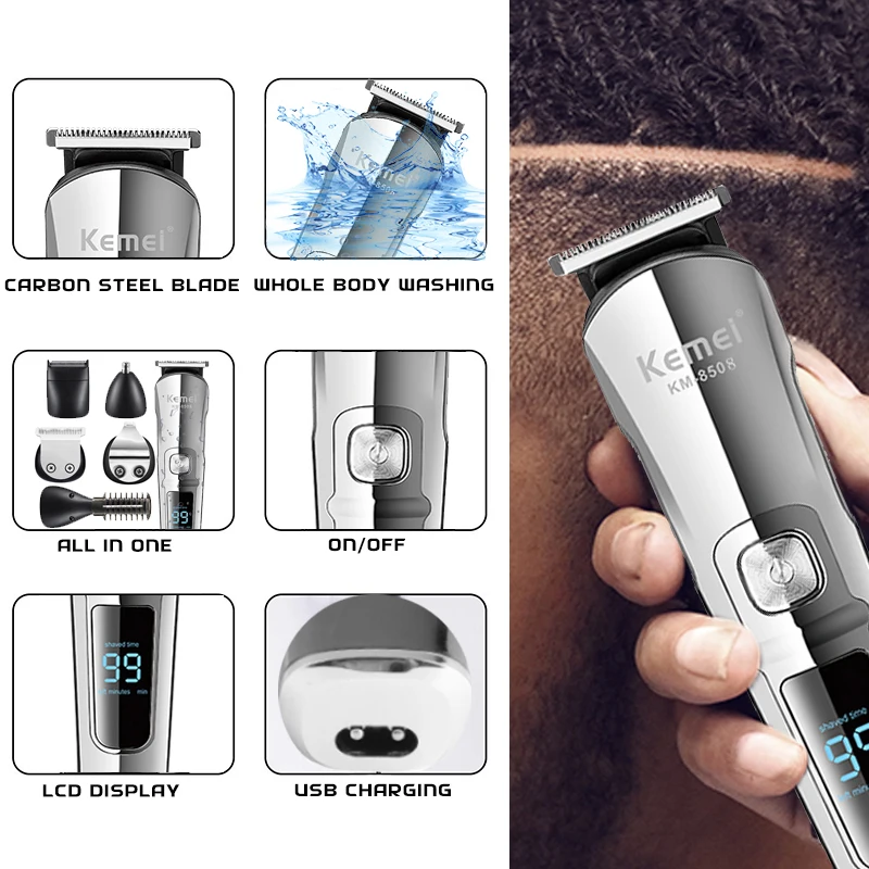 Kemei Professional Multifuncti - Mens Grooming Box 评论和价格