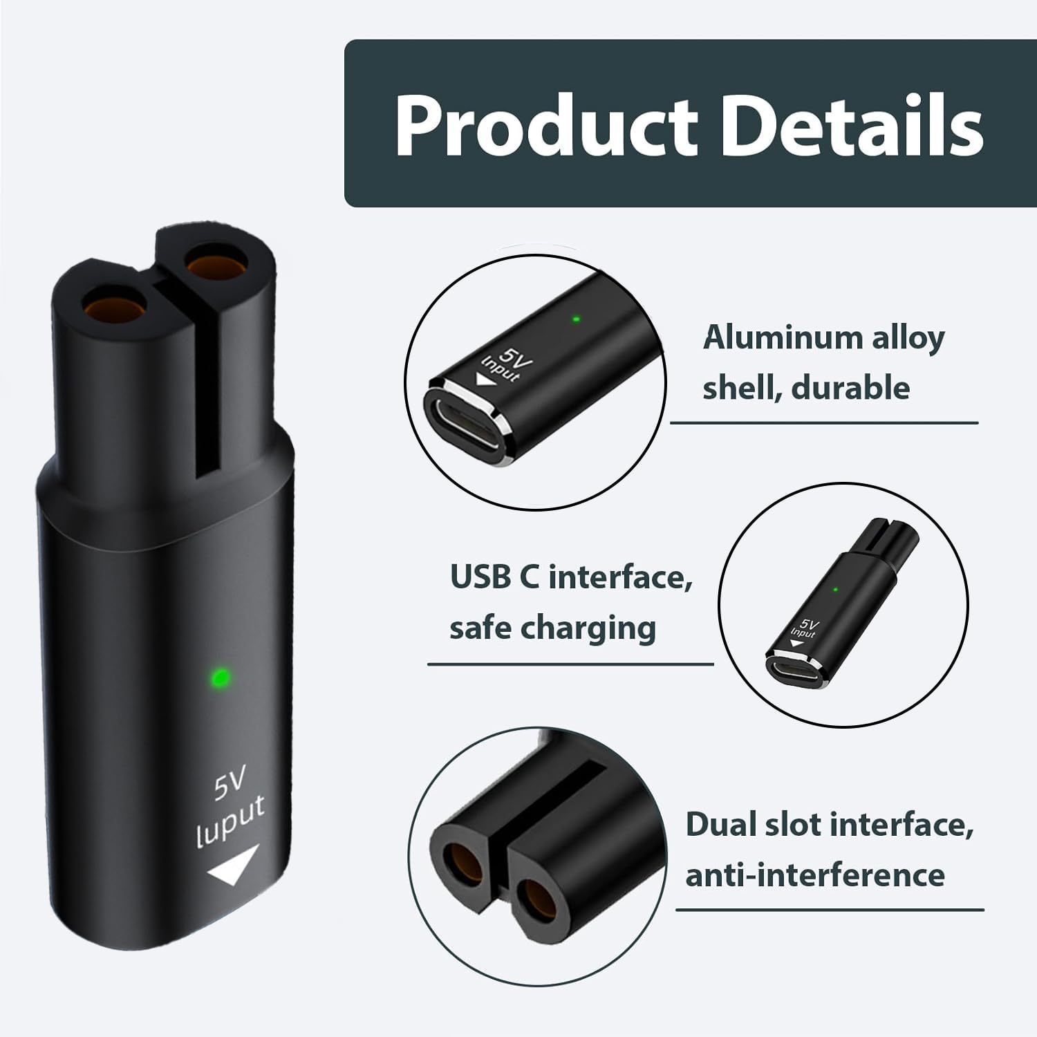 5V 15V USB Type C Charging Ada - Men'S Grooming Salon 评论和价格