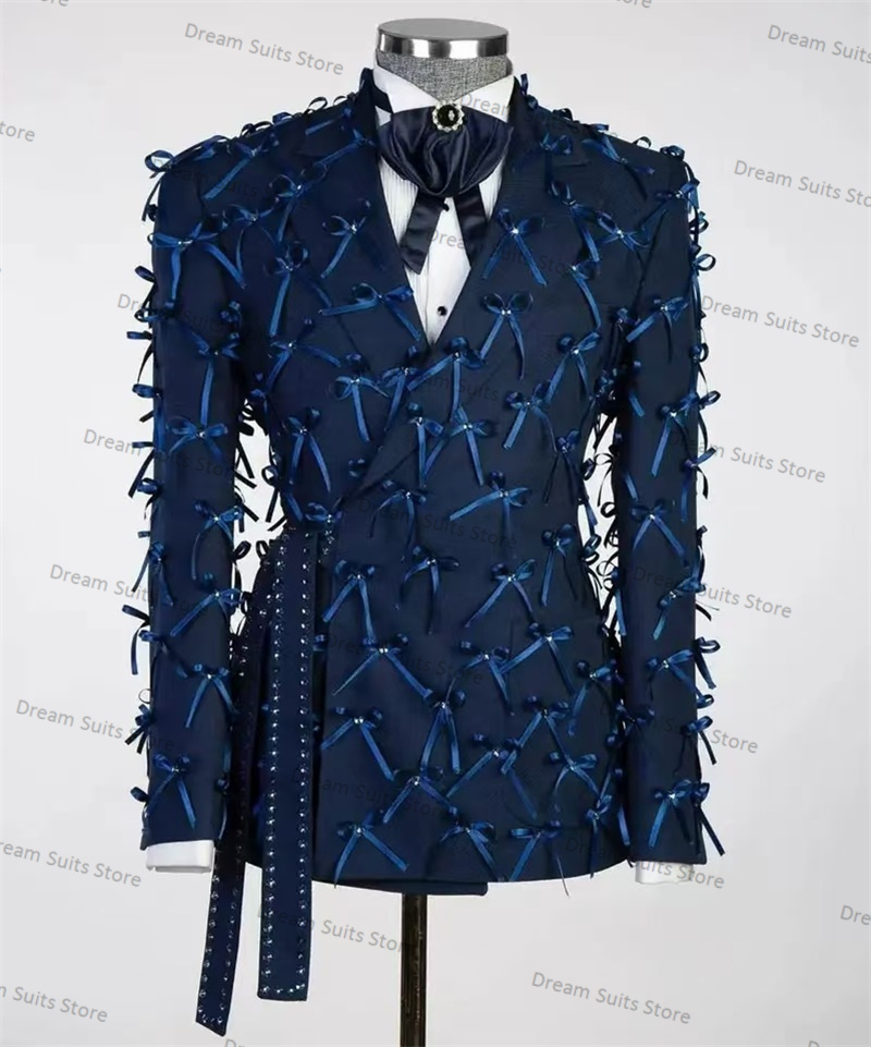 Luxury Blue Bow Men Suits for  - Mens Grooming Kit Luxury 评论和价格