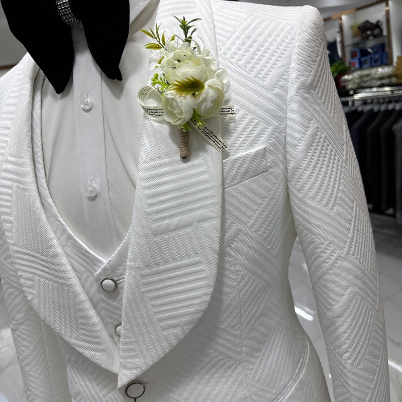 Full Men Suit Set Wedding Groo - Mens Grooming Kit Luxury 评论和价格